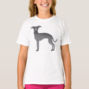 Camiseta Diseño de perro de dibujos animados azul italiano