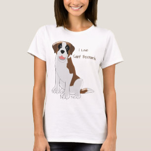 Camiseta Diseño de perro de San Bernardo personalizado