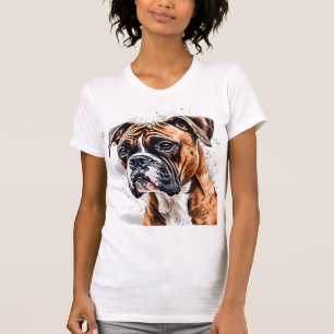 Camiseta Diseño de perro fotográfico portátil Boxer Buddy