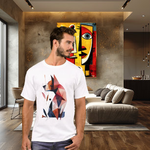 Camiseta Diseño de perro geométrico abstracto polígono anim