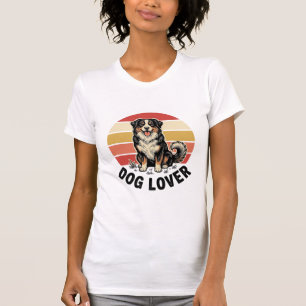 Camiseta Diseño de perro lindo grabado vintage amante de pe