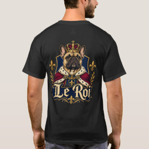 Camiseta Diseño de perro real rey Bulldog Francés