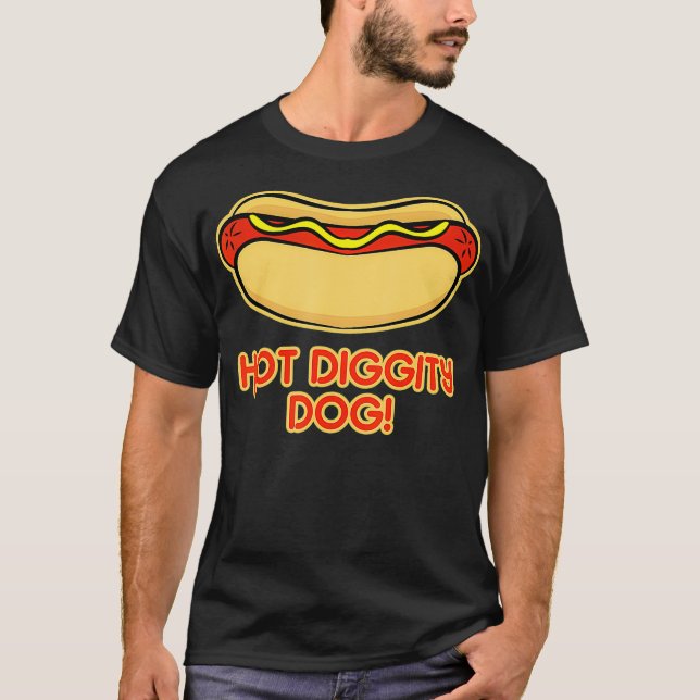 Camiseta Diseño de perros calientes para hombres y mujeres  (Anverso)