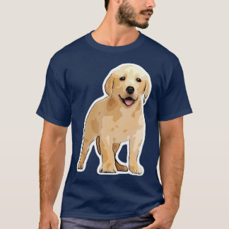 Camiseta Diseño de perros con un lindo cachorro de Labrador