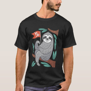 Camiseta Diseño de personaje acogedor de perezoso de Capric