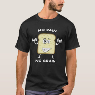 Camiseta Diseño de Personaje de Pan Divertido