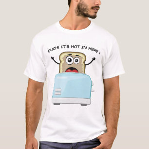 Camiseta Diseño de Personaje de Pan Divertido