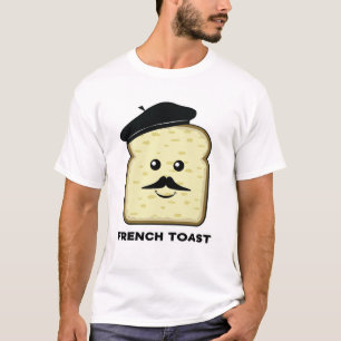 Camiseta Diseño de Personaje de Pan Divertido