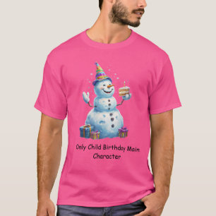 Camiseta Diseño de personaje principal para cumpleaños de h