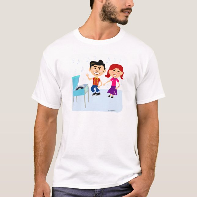 Camiseta Diseño de personajes de dibujos animados personali (Anverso)
