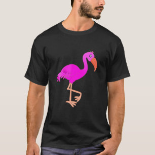 Camiseta Diseño De Personalizado De Flamingo Cuto Para Niño