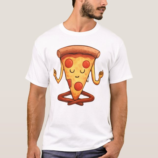 Camiseta Diseño de Personalizado de pizzas de yoga (Anverso)