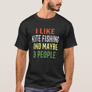 Camiseta Diseño de pesca con cometa Me gusta la pesca con c
