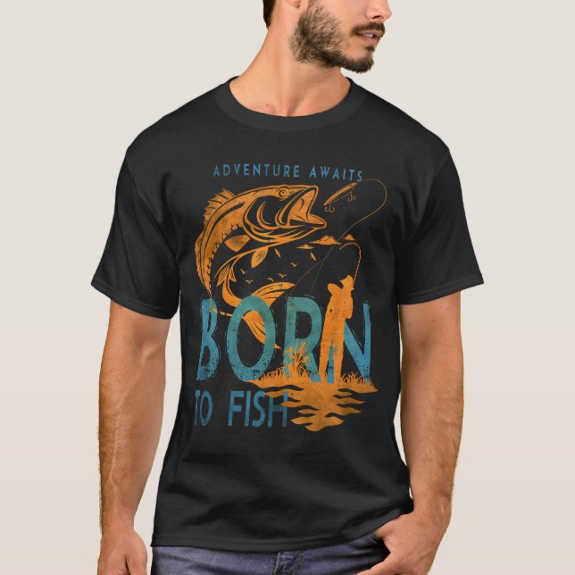 Camiseta diseño de pesca de halibut (Anverso)