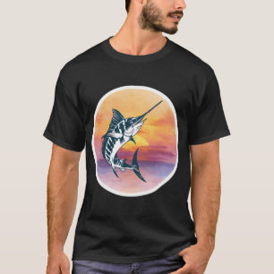 Camiseta Diseño de pesca de marlín