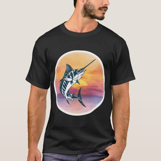 Camiseta Diseño de pesca de marlín (Anverso)