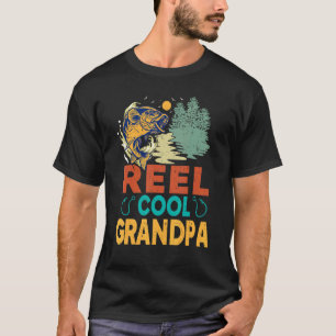 Camiseta Diseño de pesca divertido para abuelo genial hombr