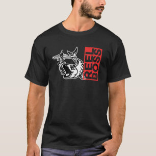 Camiseta Diseño de pesca Reel Boss