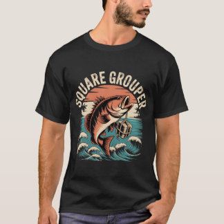Camiseta Diseño de Pesca Square Grouper