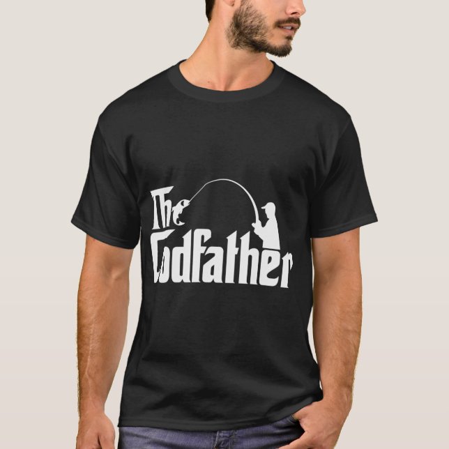 Camiseta Diseño de pesca 'The Codfather' (Anverso)