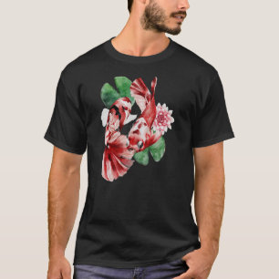 Camiseta Diseño de pescado Koi 