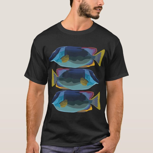 Camiseta Diseño de pez conejo magnífico (Anverso)