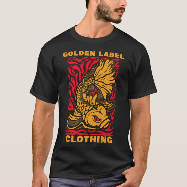 Camiseta diseño de pez dorado (Anverso)