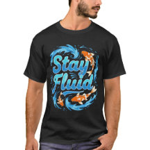 Diseño de pez koi Stay Fluid