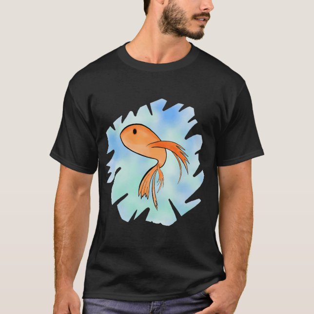 Camiseta Diseño de pez lindo (Anverso)