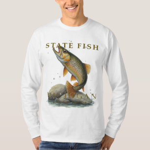 Camiseta Diseño de pez trucha de MI