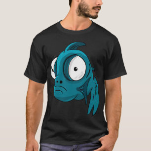 Camiseta Diseño de pez turquesa lindo, estilo Animales