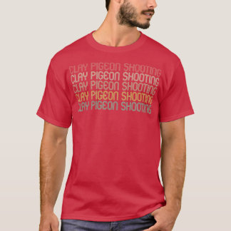 Camiseta Diseño de pichón de arcilla estilo retro