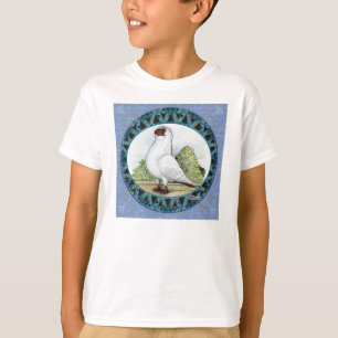 Camiseta Diseño de pichón de cascos rojos