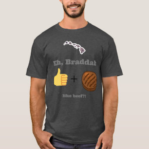 Camiseta Diseño de pidgin hawaiano "Like beef"