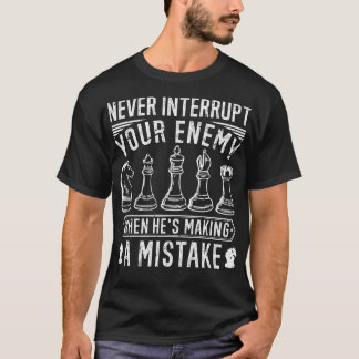 Camiseta Diseño de piezas de ajedrez para jugador de ajedre