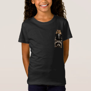 Camiseta Diseño de pila de ardilla, mofeta y mapache
