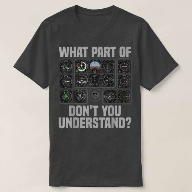 Camiseta Diseño De Piloto Gracioso Para Hombres Aerolíneas  (Diseño del anverso)