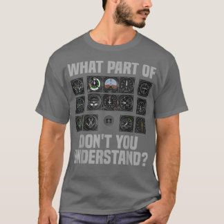Camiseta Diseño De Piloto Gracioso Para Hombres Aerolíneas 