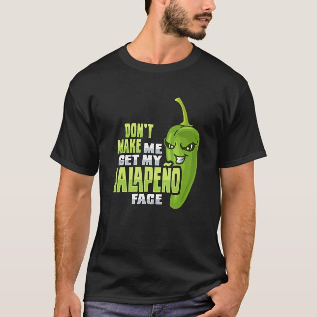 Camiseta Diseño De Pimienta Verde Para Un Chili (Anverso)