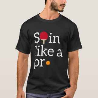 Camiseta Diseño de ping pong Pong Spin