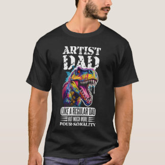 Camiseta Diseño de pintura de acrílico para pintador de art
