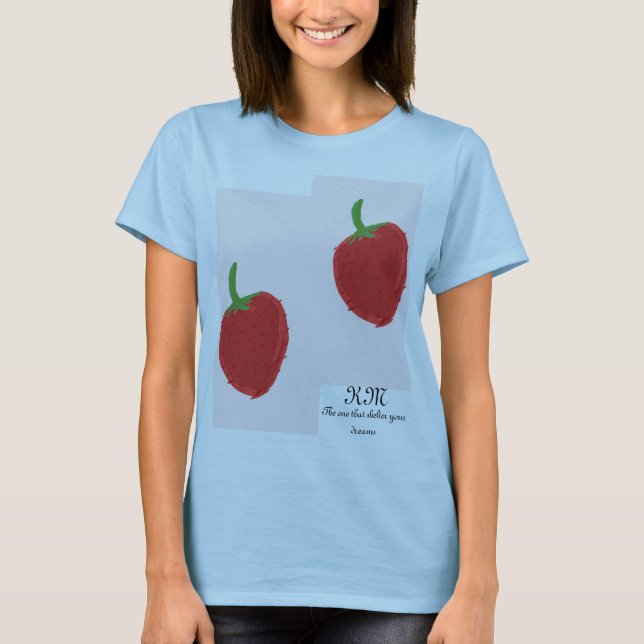 Camiseta Diseño de pintura de fresas (Anverso)
