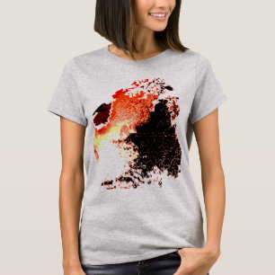 Camiseta Diseño de pinturas de pintura de pincel de aerógra