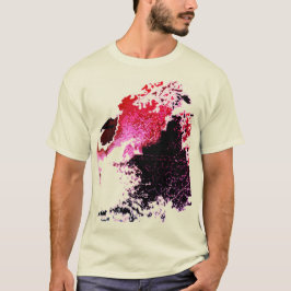 Camiseta Diseño de pinturas de pinturas de pincel negro de