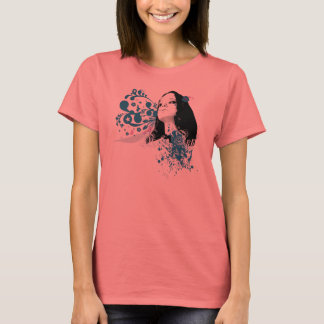 Camiseta Diseño de pinza de bomba de flores
