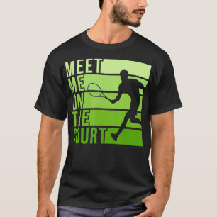Camiseta Diseño de pista de tenis para tenista