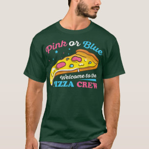 Camiseta Diseño de pizza para revelar género para un amante