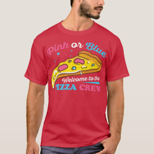 Camiseta Diseño de pizza revelada de género para un amante 