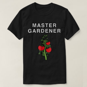 Camiseta Diseño de planta de tomate del maestro jardinero