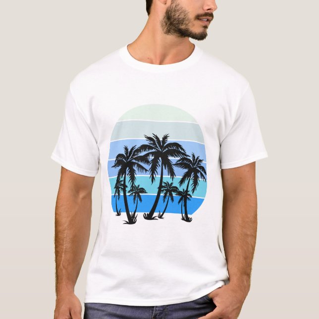 Camiseta Diseño de playa increíble (Anverso)